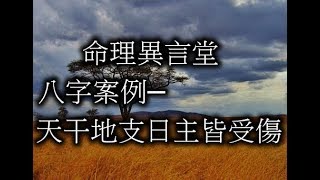八字案例─天干地支日主皆受傷