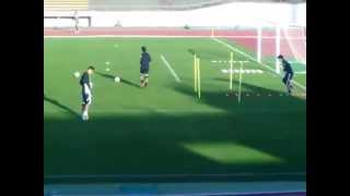アギーレジャパン新潟合宿　2014年10月7日　新潟市陸上競技場　GK練習③