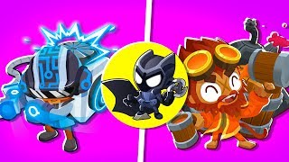 Bloons TD 6 - 4-Player FASTEST Attacking Super Monkey BOOST Challenge | JeromeASF