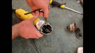 Как починить редуктор болгарки, Люфт вала/How to repair the grinders, the Backlash of the shaft