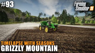Grizzly Mountain Timelapse #93 Spreading Lime & Creating Fields, Farming Simulator 19