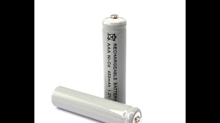 Обзор Ni-Cd аккумулятор размер AAA 450mah 1.2 V  серый