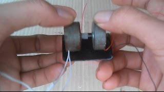 Motor as generator 2017, Homemade generator from DC motor
