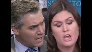 Jim Acosta's HEATED EXCHANGE with Sarah Huckabee Sanders at Today's White House Press Briefing