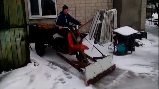 Муравей чистит снег 2 "ковш за 30 минут"
