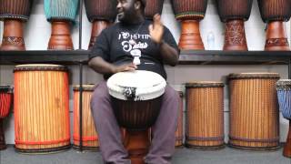 Drumskull Drums & Weedie Braimah - Ivory Coast, Lenke wood Djembe