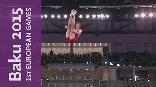 Dmitry Ushakov wins individual gold | Trampoline | Baku 2015 European Games