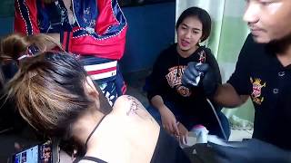 សាក់រូបចាប- Tattoo for girl-Firth tattoo girl-