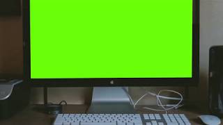 Рабочий стол зеленый экран Desktop Screen Green Screen Footage