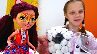 Салон красоты - Игры для девочек. Конфеты для Энчантималс