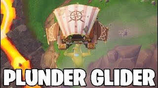 Fortnite new glider gameplay.PLUNDER - 2 styles 2 sounds,FREE GLIDER