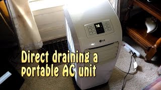 Direct draining a portable AC unit...HELLZ YEAH!!