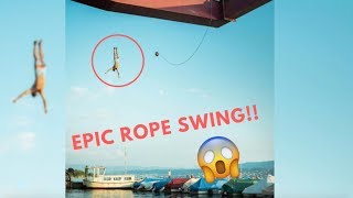 Rope Swing QUAD Backflip!! (crazy) | VLOG 20