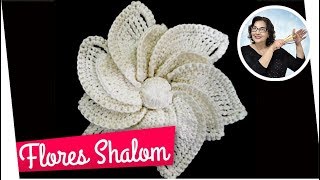 FLORES EM CROCHÊ SHALOM