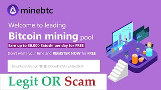 MineBTC | Leading Bitcoin Mining Pool - Legit OR Scam 0.0063 Btc Live Withdrawal Payment Proof 2020