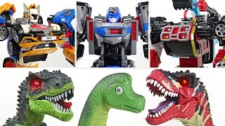 Movie Tobot Tritan, Tobot Athlon Magma 6 and Metron! Rescue the dinosaurs together! - DuDuPopTOY