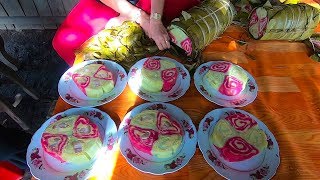 Gói Bánh tét khổng lồ nhất Miền Tây ăn đám giỗ có một không hai Tết 2020 ở Long An