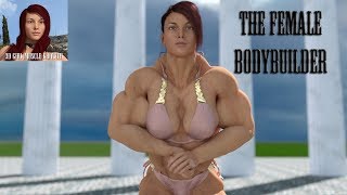 the female bodybuilder female muscle growth animation