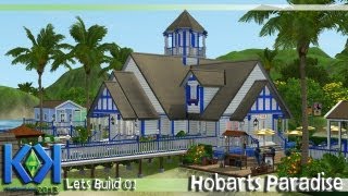 The Sims 3 Let's Build -(Episode 01)- Re-Building "Hobart's Hideaway" Resort! (No CC.)