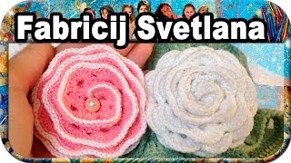 ☆Объемная роза, вязание крючком для начинающих, crochet.