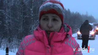Ушла в кювет от столкновения. ДТП, 22 ноября 2015, Верхняя Салда
