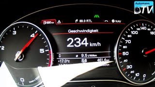 Autobahn Test - 2012 Audi A7 3.0 TDI S-Line (1080p FULL HD)