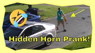 Funny Pranks : Car Horn Scare Prank
