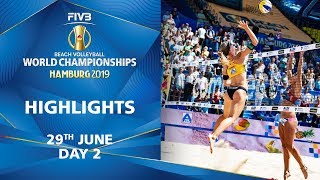 Day 2 - Highlights | FIVB Beach Volleyball World Championships Hamburg 2019