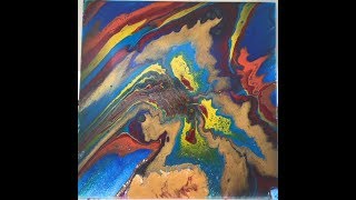 №2 Заливка акрилом через цитрусовую соковыжималку . Pouring  acrylic using citrus juicer #2