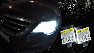 Замена КСЕНОНОВОЙ Лампы на Volkswagen Passat CC Без снятия бампера!
