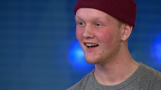 Bagge möter sin fobi under Carl Eliassons audition i Idol 2017 - Idol Sverige (TV4)