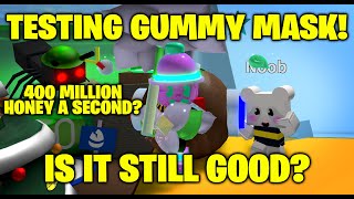 Testing Gummy Mask - 450 MILLION Honey A Second! - Bee Swarm Simulator