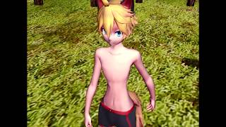 MMD Len Kagamine Vore