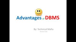 Advantages of DBMS or Database in hindi (Simple & Easy)