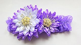 Повязка "Малышка" Канзаши Мастер- Класс | KANZASHI | DIY