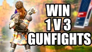 HOW TO WIN 1 V 3 GUNFIGHTS! APEX LEGENDS 18 KILL SOLO GAME ON PS4!