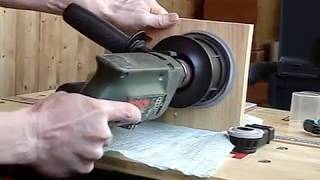Bosch GDE-16 Cyl & GSB 550 RE - коронка по дереву (сверлим без пыли)