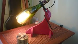 Como hacer Lámpara Botella de Vidrio