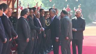 President Ram Nath Kovind accords ceremonial welcome to President of Portugal at Rashtrapati Bhavan
