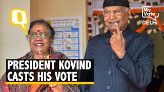 Delhi Elections 2020: President Ram Nath Kovind Casts His Vote | The Quint