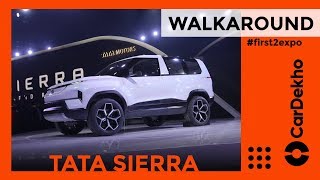Tata Sierra EV SUV Concept Walkaround |  An Electrifying Rebirth!| CarDekho.com