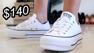 Converse Ox Leather Platform Shoe Review (Optical White)