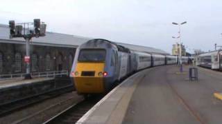 East Coast HST heads for overnight stabling at Inverness TMD
