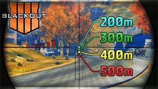 Blackout: True Sniper Challenge - Accounting for Long Range Drop with All Scopes