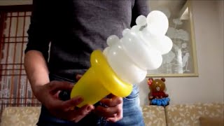 Вкусное мороженое! Из воздушного шарика??? Своими руками! (фигурки и поделки из шаров, аэродизайн) )