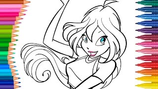 Winx Bloom coloring page I Little Hands Coloring Book