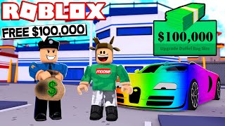 HOW TO GET FREE $100,000 IN ROBLOX JAILBREAK! (FREE MONEY)