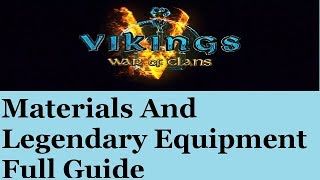Vikings War Of Clans - How To Create Legendary Hero Equipment Full Guide 2019 -  2019 - 1