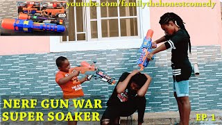 NERF GUN GAME | SUPER SOAKER EDITION  EP.1 Star Wars (Family The Honest Comedy)