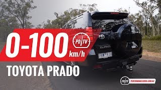 2018 Toyota Prado 0-100km/h & engine sound (manual vs auto)